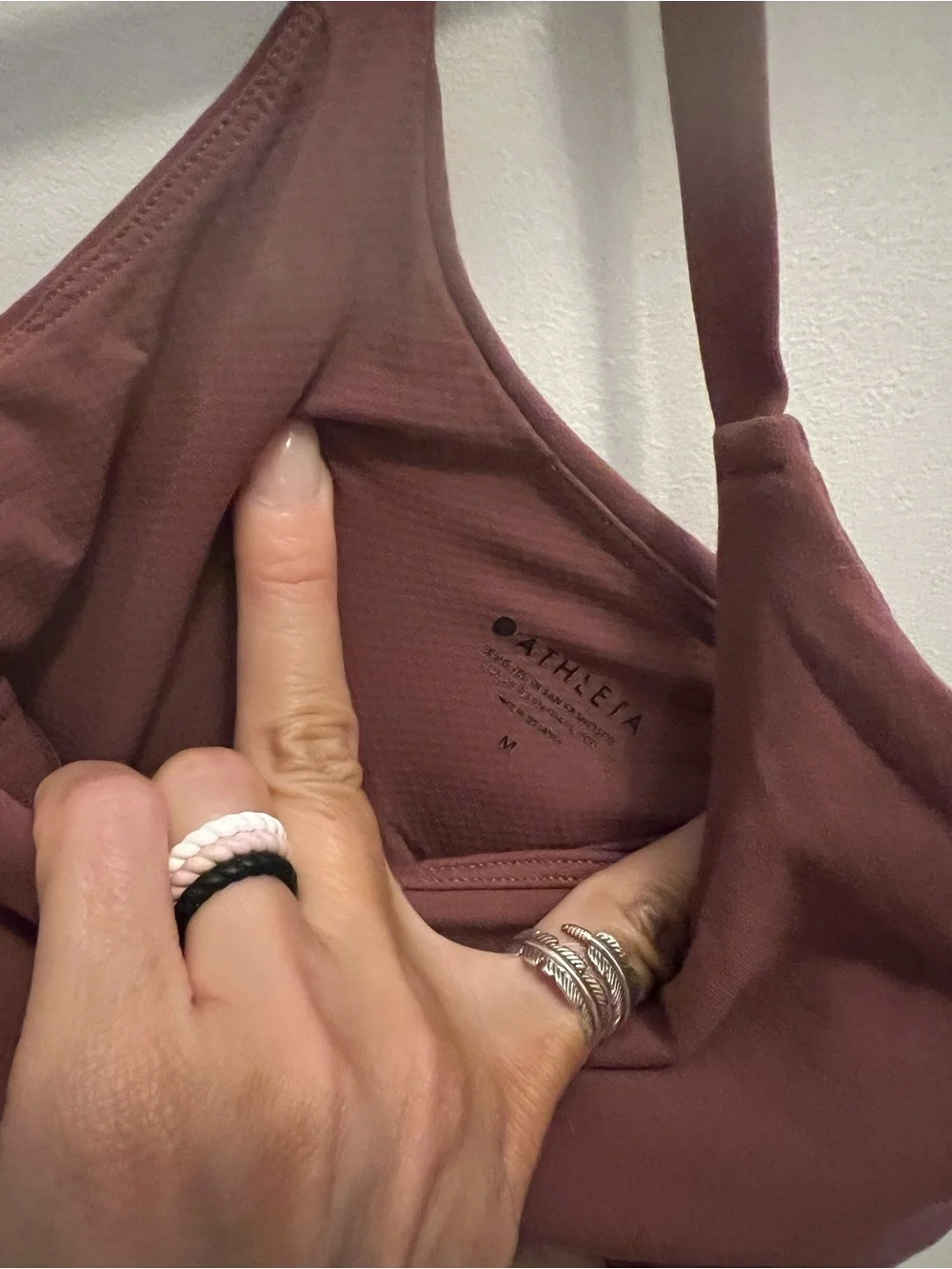 Athleta Dusty Rose Mauve Cropped Cami Tank